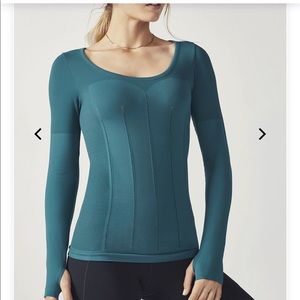 Fabletics Delta Seamless Longsleeve top Baltic XS